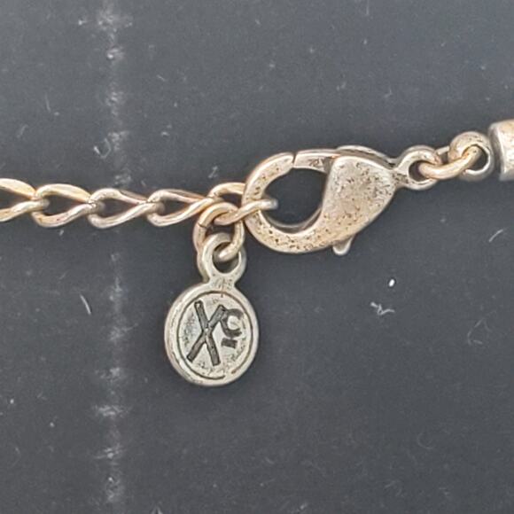 Xc Round Iridescent Necklace Boho 10" Bohemian Signed - Picture 5 of 9